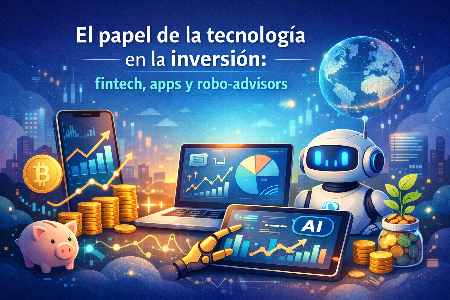 El papel de la tecnología en la inversión: fintech, apps y robo-advisors