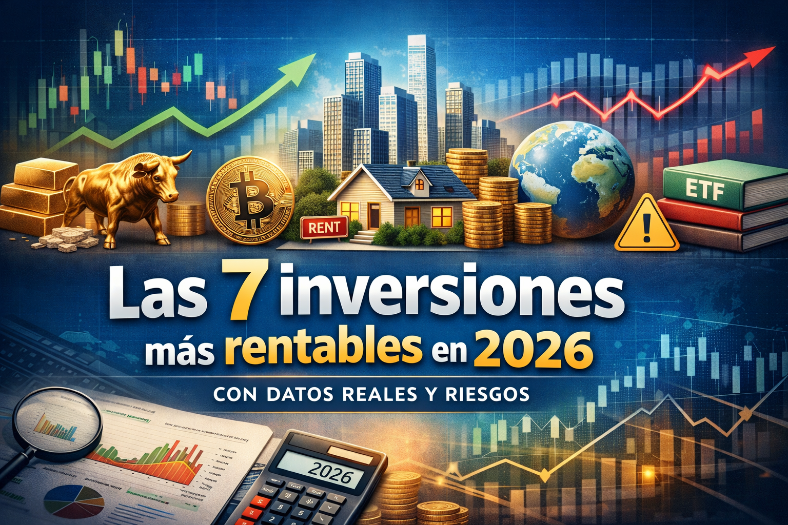 Las 7 inversiones más rentables en 2026 (con datos reales y riesgos)